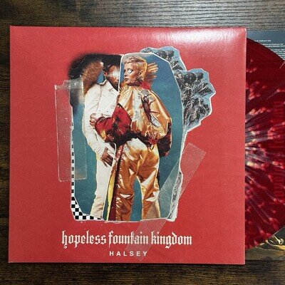 Halsey Hopeless Fountain Kingdom On Red Vinyl With Yellow Splatter