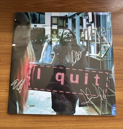SIGNED SLEEVE Haim - I Quit Spotify Exclusive Silver Vinyl 2LP Sealed