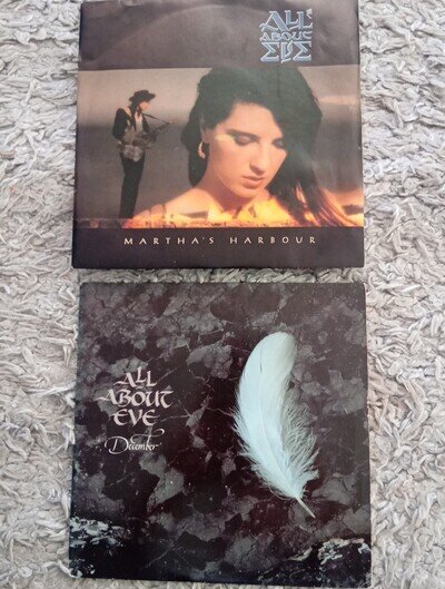 ALL ABOUT EVE - DECEMBER & MARTHA'S HARBOUR 7" VINYL SINGLES