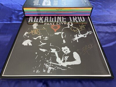 Alkaline Trio Past Live 8×LP Vinyl Box Set Colored Vinyl Rare! Signed Autograph