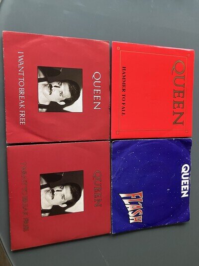 Queen/Freddie Mercury 11 x 7" Vinyl Singles Job lot