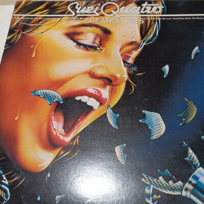 SUZI QUATRO-GREATEST HITS Fame Reissue Vinyl LP VG+/VG+