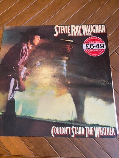 Stevie Ray Vaughan & Double Trouble - Couldn't Stand Weather - Vinyl LP Epic VG