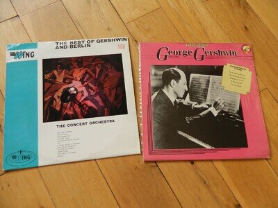 GOLDEN AGE OF GEORGE GERSHWIN 1926-1928 & BEST OF GERSHWIN AND BERLIN VINYL LPS