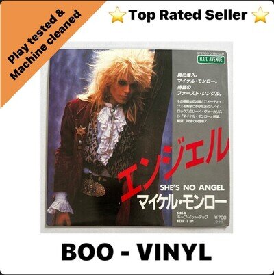 Michael Monroe - She's No Angel Rare 7” Japanese Issue Vinyl Record NM / NM