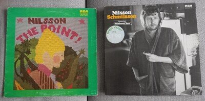 harry nilsson x2 vinyl albums