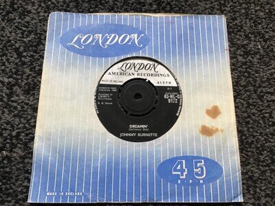 JOHNNY BURNETTE - DREAMIN’ 1960 UK SINGLE LONDON HL-G 9172 EXCELLENT CONDITION