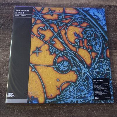 The Strokes Is This It Vinyl Record VMP Exclusive 180g Blue and Orange Splatter