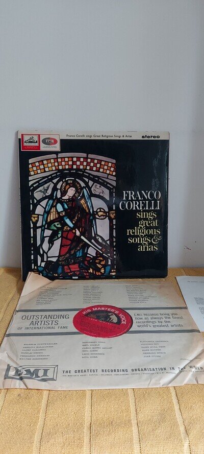 ASD599 Franco Corelli Franco Corelli Sings Great Religious Arias LP vinyl UK His
