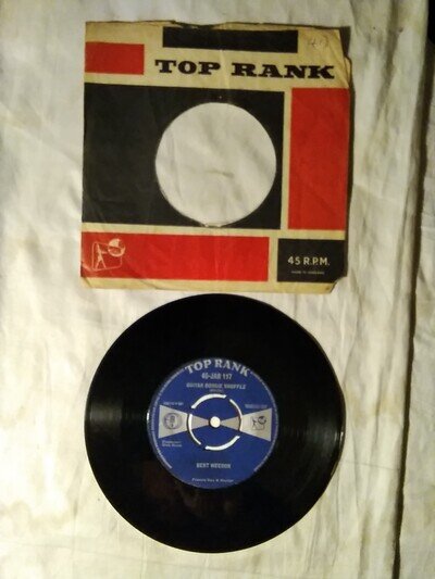 BERT WEEDON GUITAR BOOGIE SHUFFLE 7 INCH VINYL SINGLES TOP RANK JAR117