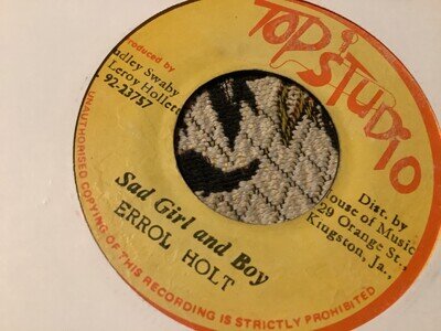 Errol Holt , Sad Girl & Boy , 7”Top.