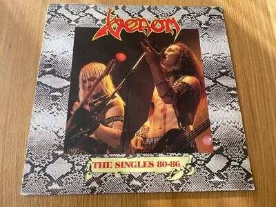 VENOM - THE SINGLES 80-86. 1986 VINYL LP *NEAR MINT*