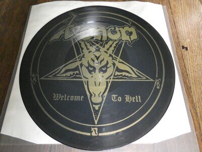 VENOM - WELCOME TO HELL - 12" PIC DISC - 1981 UK ISSUE - VG++