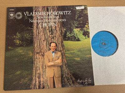 CBS 76307 Vladimir Horowitz New Recordings Chopin Mazurkas etc.