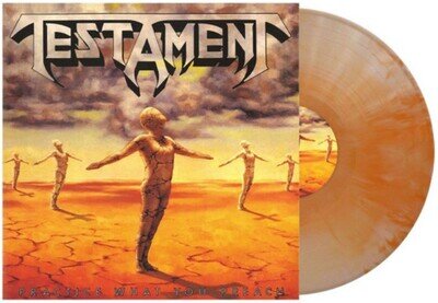 Testament Practice What You Preach Orange Bone Swirl LP Vinyl New MINT UK Stock