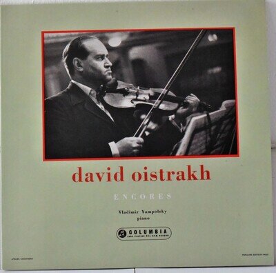 AUDIOPHILE TESTAMENT COLUMBIA SAX 2253 UK David OISTRAKH "Encores" 180g NEW