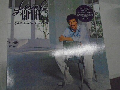 Lionel Richie Can't slow down vinyl album lyric inner sheet