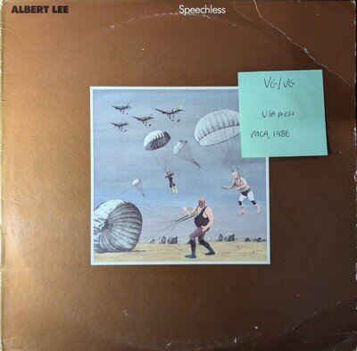 Albert Lee Speechless Vinyl Record VG/VG MCA-5693 1986