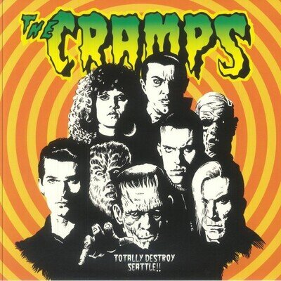 The CRAMPS Totally Destroy Seattle!! Explosive Eardrums Italy lp IMPORT NEW **