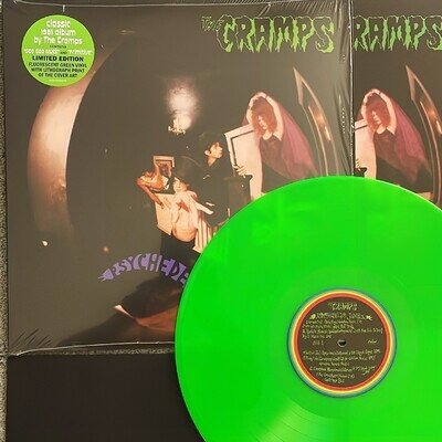 The Cramps - Psychedelic Jungle (Fluorescent Green w/ Lithograph Print) LTD. LP