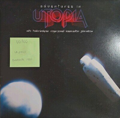 Utopia Adventures In Utopia Vinyl Record VG/VG ILPS9602 1980