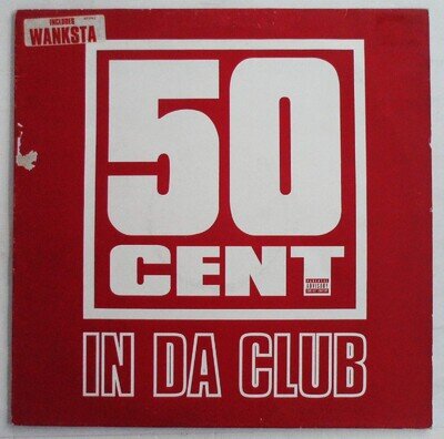 50 CENT - IN DA CLUB 12" VINYL SINGLE 2003 SHADY/AFTERMATH 4978741 *VG+/G*