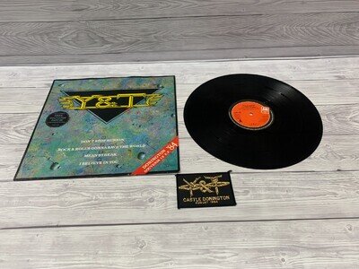 Y&T Donington ’84 Souvenir 12" EP + Original Patch – Limited Edition A&M AMX 208
