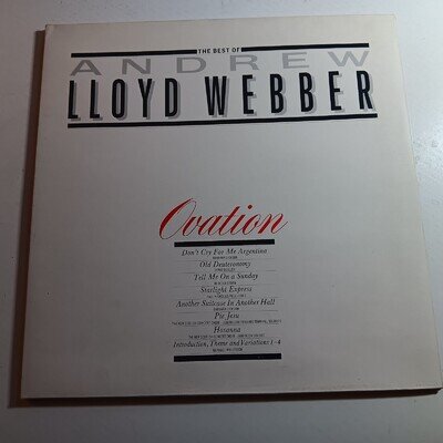 The Best Of Andrew Lloyd Webber 1985 VINYL LP / MUSICAL STAGE EX / FAST POST