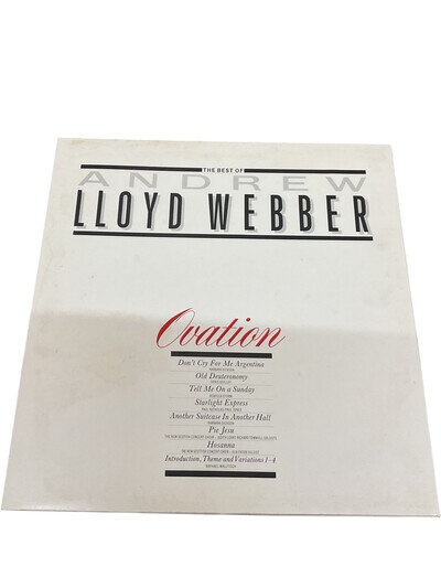 The Best Of Andrew Lloyd Webber Ovation Vinyl Record LP