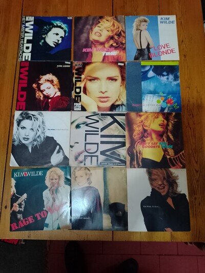 Kim Wilde Collection Of Vinyl Records+A Signed 7"Record