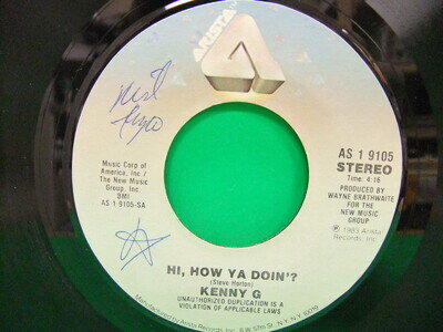 Kenny G Hi, How Ya Doin'? 1983 Promo 7" 45 Single Record NM Arista AS 1 9105