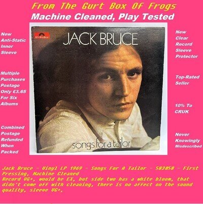 Jack Bruce - Vinyl LP 1969 - Songs For A Tailor - 583058 - VG+/VG+ First Press