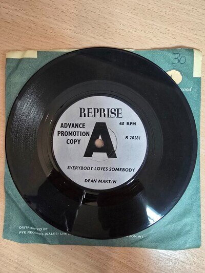 Dean Martin - Everybody Loves Somebody- Uk Reprise 1964 Promo VG