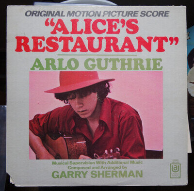 ''ALICE'S RESTAURANT'' ARLO GUTHRIE 12# VINYL LP UAS STEREO5195 MOTION PICTURE