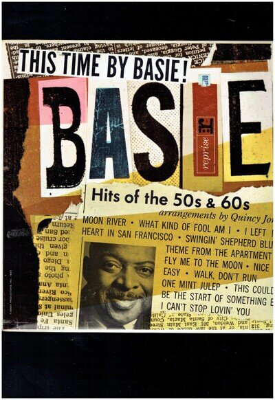 COUNT BASIE THIS TIME BY BASIE HITS OF THE 50'S & 60'S VINYL ALBUM