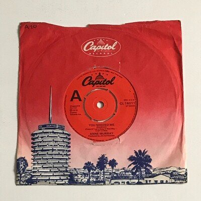 Anne Murray - You Needed Me 7" Vinyl Record - CL 16011 VG+