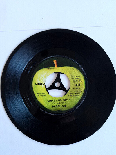 7" VINYL - BADFINGER - COME AND GET IT - VERY GOOD