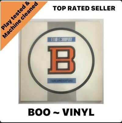 Bad Company - Fame and Fortune Lp Vinyl Record - Atlantic 781 684-1 NM / NM