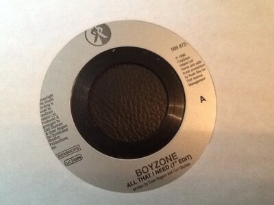 BOYZONE . ALL THAT I NEED . RARE LTD JUKEBOX ISSUE 7" VINYL U.K. No.1 Hit .