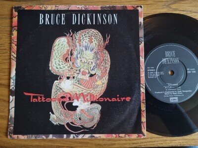 Bruce Dickinson – Tattooed Millionaire 1990 EMI Records 7” Hard Rock