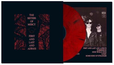 SISTERS OF MERCY LP x 2 First and Last and Always RED & BLACK MARBLED VINYL Seal