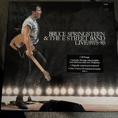 1986 Bruce Springsteen Live 1975-85 5 LP Box Set Ltd Ed Still Sealed Mint