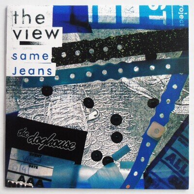 THE VIEW - SAME JEANS 7" BLUE VINYL SINGLE 2007 OLIVE015 *VG+/VG+*