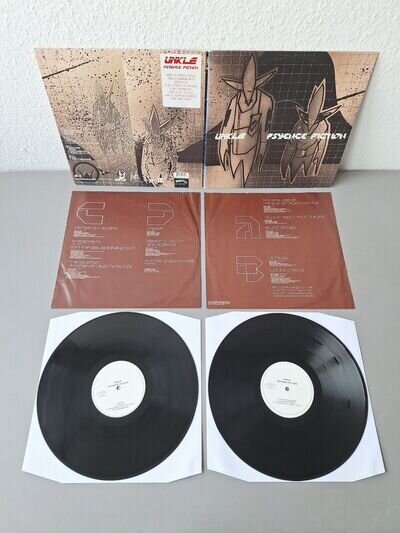 UNKLE U.N.K.L.E orig.white labels ed Vinyl 2LP Psyence Fiction (1998 MoxWax USA)