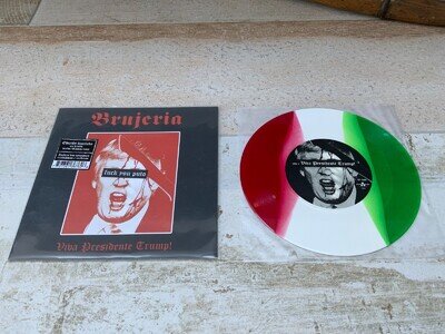 BRUJERIA - Viva Presidente Trump! Limited Edition Tri coloured 7” Vinyl CARCASS