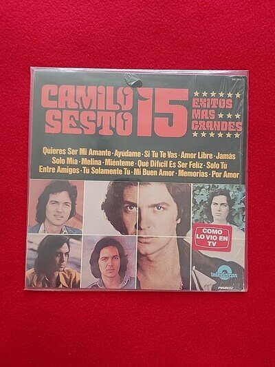 CAMILO SESTO - 15 EXITOS MAS GRANDES - LP TELEDISCOS 1980 EXCELENTE ESTADO.