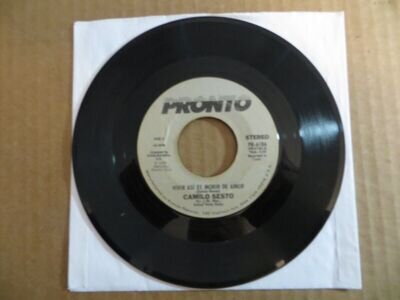 Camilo Sesto – Vivir Asi Es Morir De Amor - 1978 - Pronto PR-6186 7" Single G+