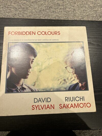 David Sylvian Riuichi Sakamoto Forbidden Colours UK 12'' Virgin VS601-12 1983 EX