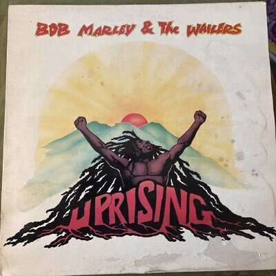 Bob Marley & The Wailers Uprising LP Album 1980 First Press A1-u B2-u