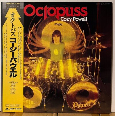 Cozy Powell Octopus Japan Vinyl LP Obi 28MM0247 Gary Moore Jon Lord
